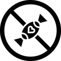 No Sweet Vector Icon Design Illustration