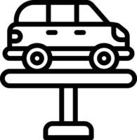 Car lift Vector Icon Design Illustration