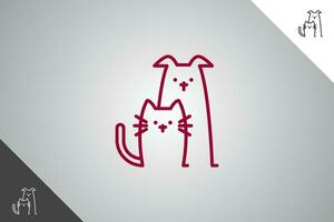 animal mascota moderno logotipo y símbolo. Perfecto logo para negocio relacionado a animal, mascota y veterinario. aislado en antecedentes. vector eps 10