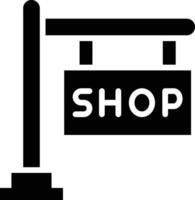 Shop Sign Vector Icon Design Illustration