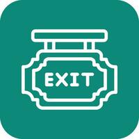 Exit Vector Icon Design Illustration
