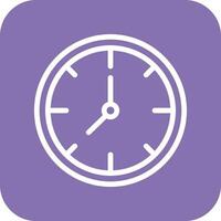 Wall Clock Vector Icon Design Illustration