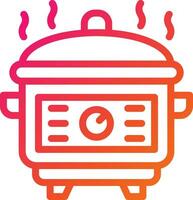 Rice cooker Vector Icon Design Illustration