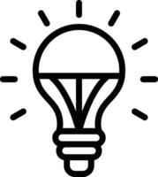 LED bulbo vector icono diseño ilustración