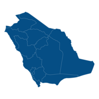 Saudi Arabia map. Map of Saudi Arabia in administrative regions png