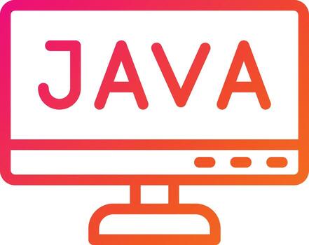 ilustración de diseño de icono de vector de java