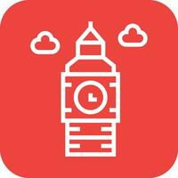 Big ben clock Vector Icon Design Illustration