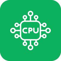 Cpu Vector Icon Design Illustration
