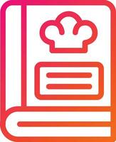 Recipe Book Vector Icon Design Illustration