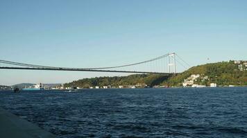 bosphorus ponte nel Istanbul, tacchino video