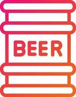 Beer Keg Vector Icon Design Illustration