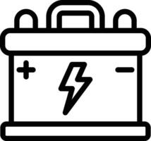 Ilustración de diseño de icono de vector de batería
