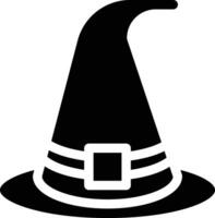 bruja sombrero vector icono diseño ilustración