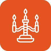 Candle Vector Icon Design Illustration