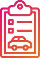 Car report Vector Icon Design Illustration