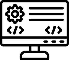 Backend Vector Icon Design Illustration
