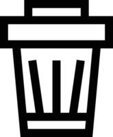 Bin Vector Icon Design Illustration