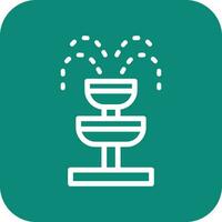 Fountain Vector Icon Design Illustration