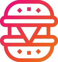 Cheese Burger Vector Icon Design Illustration