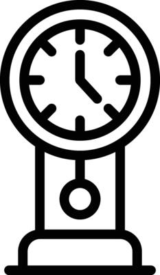 Clock Vector Icon Design Illustration