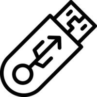 Pendrive Vector Icon Design Illustration