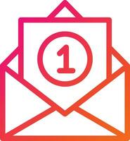Inbox Vector Icon Design Illustration