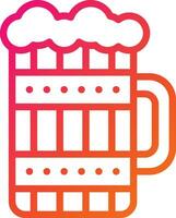 Wooden mug Vector Icon Design Illustration