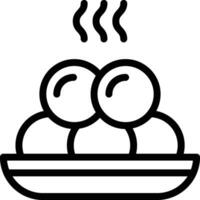 Meat ball Vector Icon Design Illustration