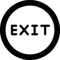 Exit Vector Icon Design Illustration