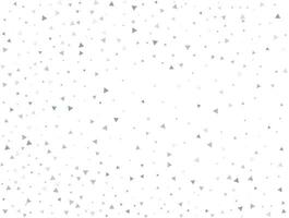 Luxury Light silver Triangular glitter confetti background. White festive texture vector