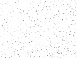 Light silver Rectangular glitter confetti background. White festive texture. vector