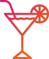 Cocktail Vector Icon Design Illustration