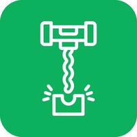Corkscrew Vector Icon Design Illustration