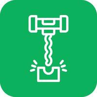 Corkscrew Vector Icon Design Illustration