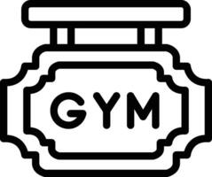 gimnasio tablero vector icono diseño ilustración