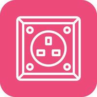 Power socket Vector Icon Design Illustration