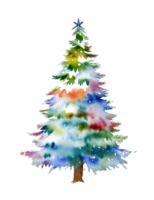 waterverf abstract Kerstmis boom klem kunst png