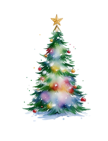 waterverf abstract Kerstmis boom klem kunst png