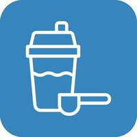 Protein Shake Vector Icon Design Illustration