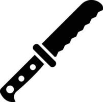 un pan cuchillo vector icono diseño ilustración