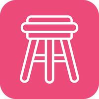 Stool Vector Icon Design Illustration