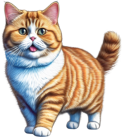 un' schizzo di un' Munchkin gatto. ai-generato. png