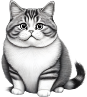 un bosquejo de un Munchkin gato. ai-generado. png