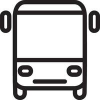 Bus transportation symbol icon vector image. Illustration of the silhouette bus transport public travel design image