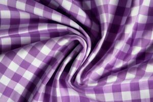 Checkered tablecloth purple pattern. Generate AI photo