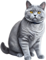 A sketch of a British Shorthair cat. AI-Generated. png