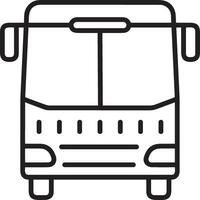 Bus transportation symbol icon vector image. Illustration of the silhouette bus transport public travel design image