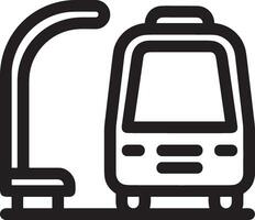 Bus transportation symbol icon vector image. Illustration of the silhouette bus transport public travel design image