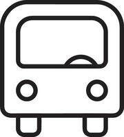 Bus transportation symbol icon vector image. Illustration of the silhouette bus transport public travel design image