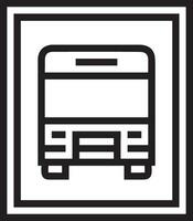 Bus transportation symbol icon vector image. Illustration of the silhouette bus transport public travel design image